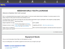 Tablet Screenshot of needhamlacrosse.com